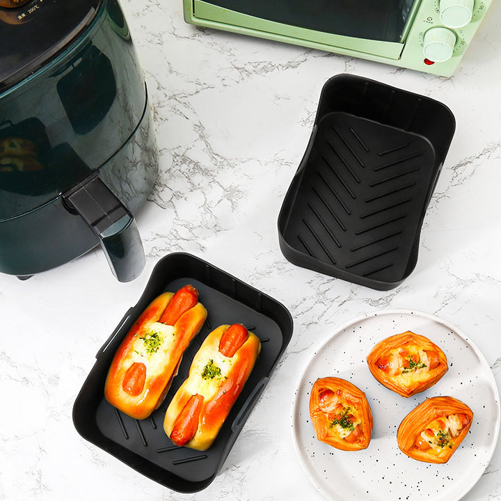 Air Fryer Accessories Suit Silicone Liner Grill Rack Steamer