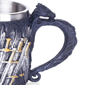 Unleash Your Inner Warrior with the Holy Sword Black Mug