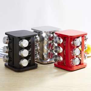Elevate Your Kitchen Organization with Our Pepper Sugar Jars and Stainless Steel Rack