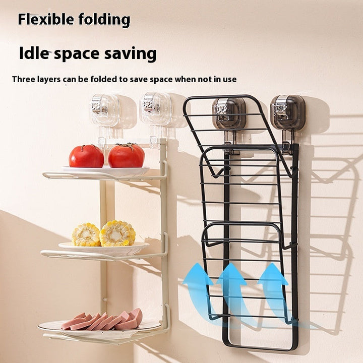 Transform Your Kitchen with the Suction Cup Kitchen Dish Rack Wall Hanging