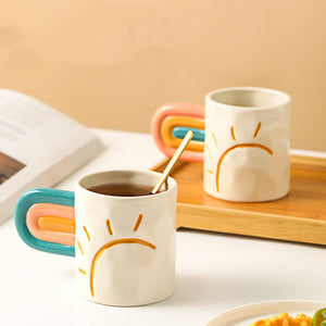 Discover the Joy of the Rainbow Mug Trend Creative Ceramic Mug