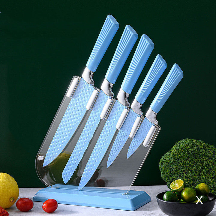 Elevate Your Culinary Experience with Our Colorful Household Acrylic Knife Set