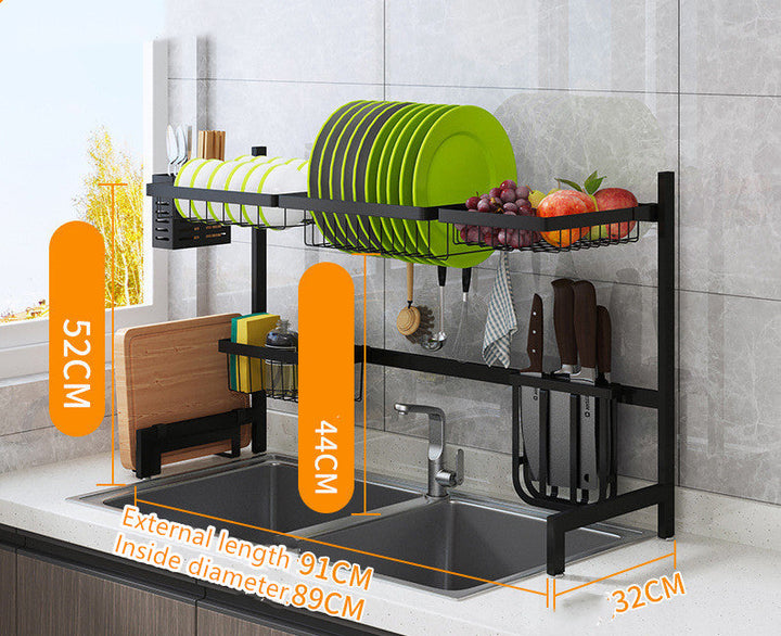 Transform Your Kitchen with the Retractable Sink Dish Drain Storage Rack