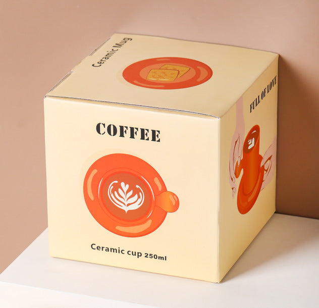 Sip in Style: Discover the Macaron Ceramic Mug Egg Yolk Mug