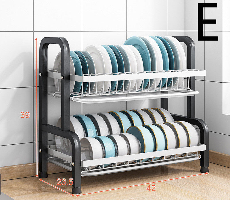 Kitchen Shelf Countertop Dish Drain Rack