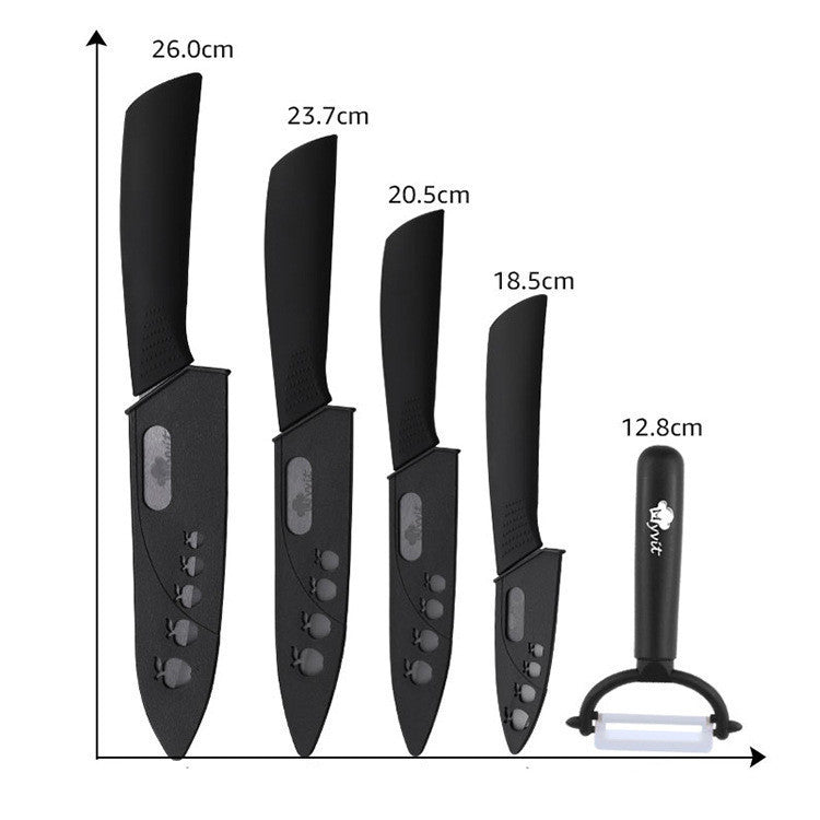 Zirconium Oxide Non-slip Handle Ceramic Knife Set