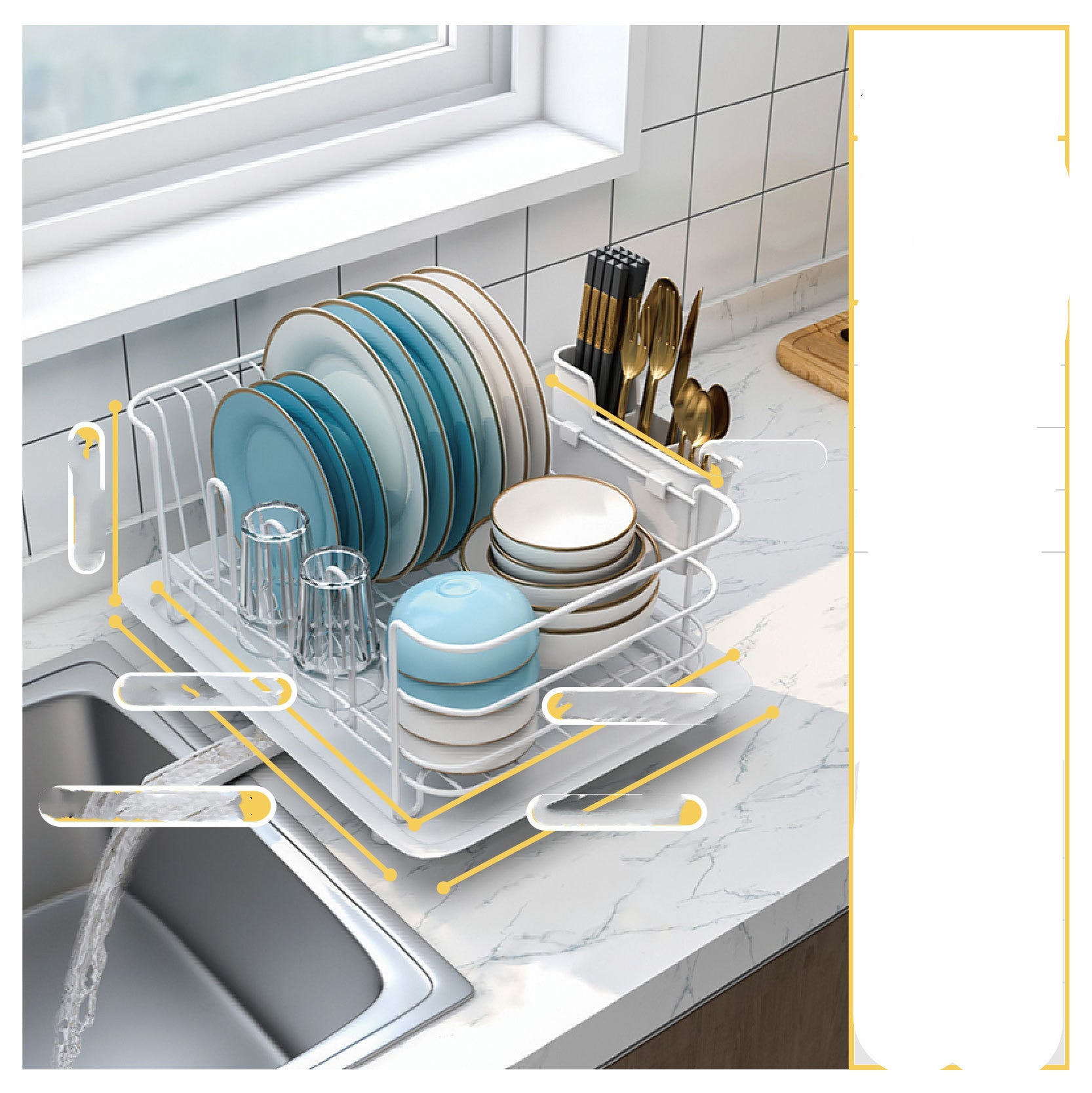 Stainless Steel Dish Rack Drain Rack