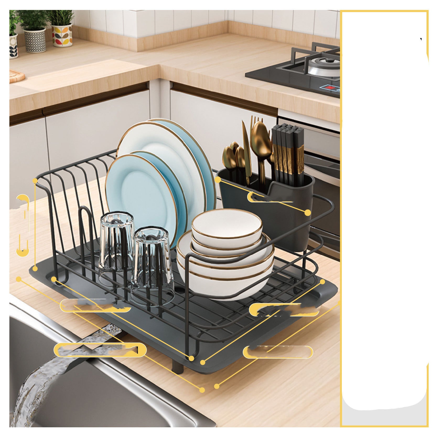 Stainless Steel Dish Rack Drain Rack