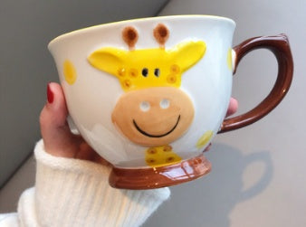 Ceramic Mug Household Mug Oatmeal Mug Cute