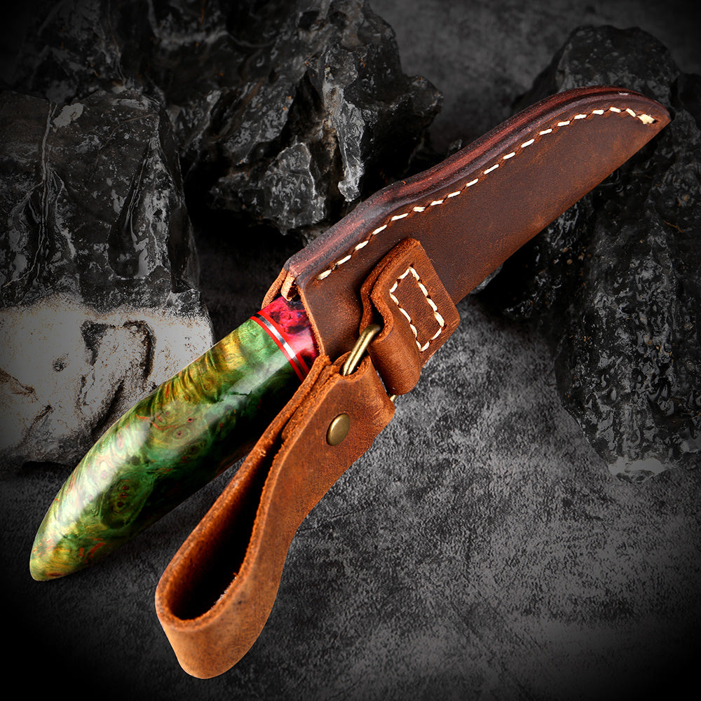 Outdoor Small Straight Fruit Wood Handle