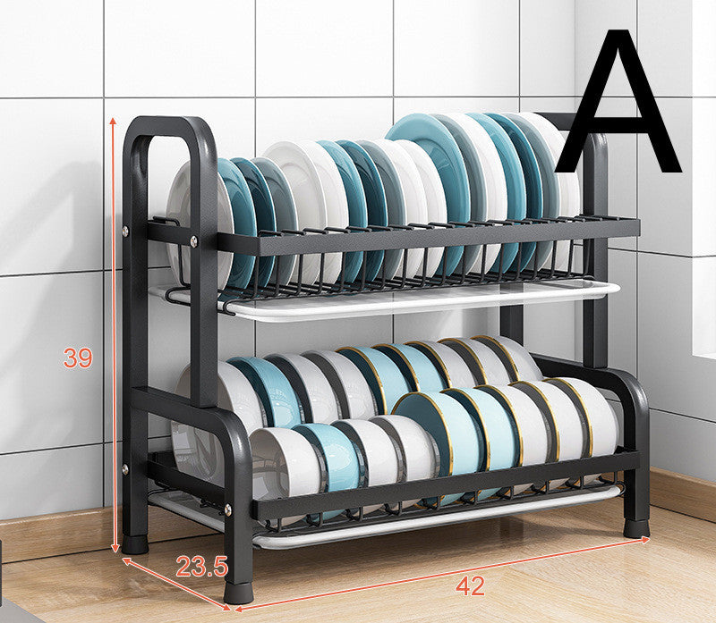 Kitchen Shelf Countertop Dish Drain Rack