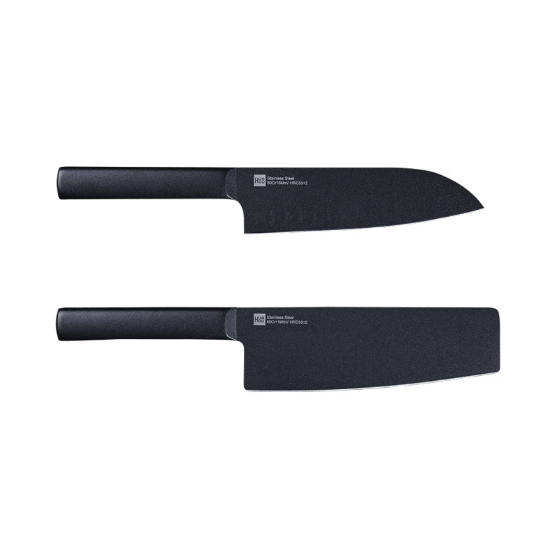 Huohou Cool Black Steel Knife Set