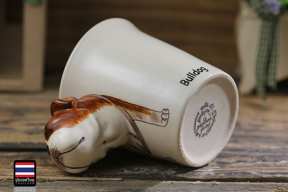 Hand painted animal mug