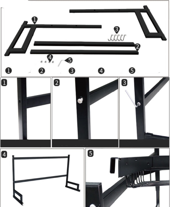 Retractable Sink Dish Drain Storage Rack