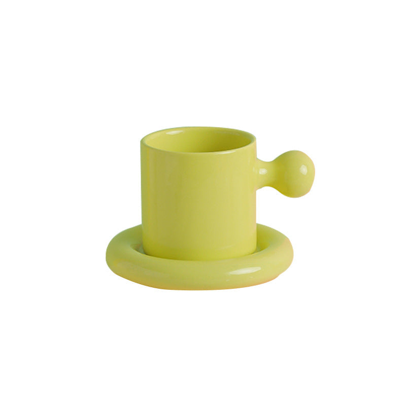 Macaron Ceramic Mug Egg Yolk Mug