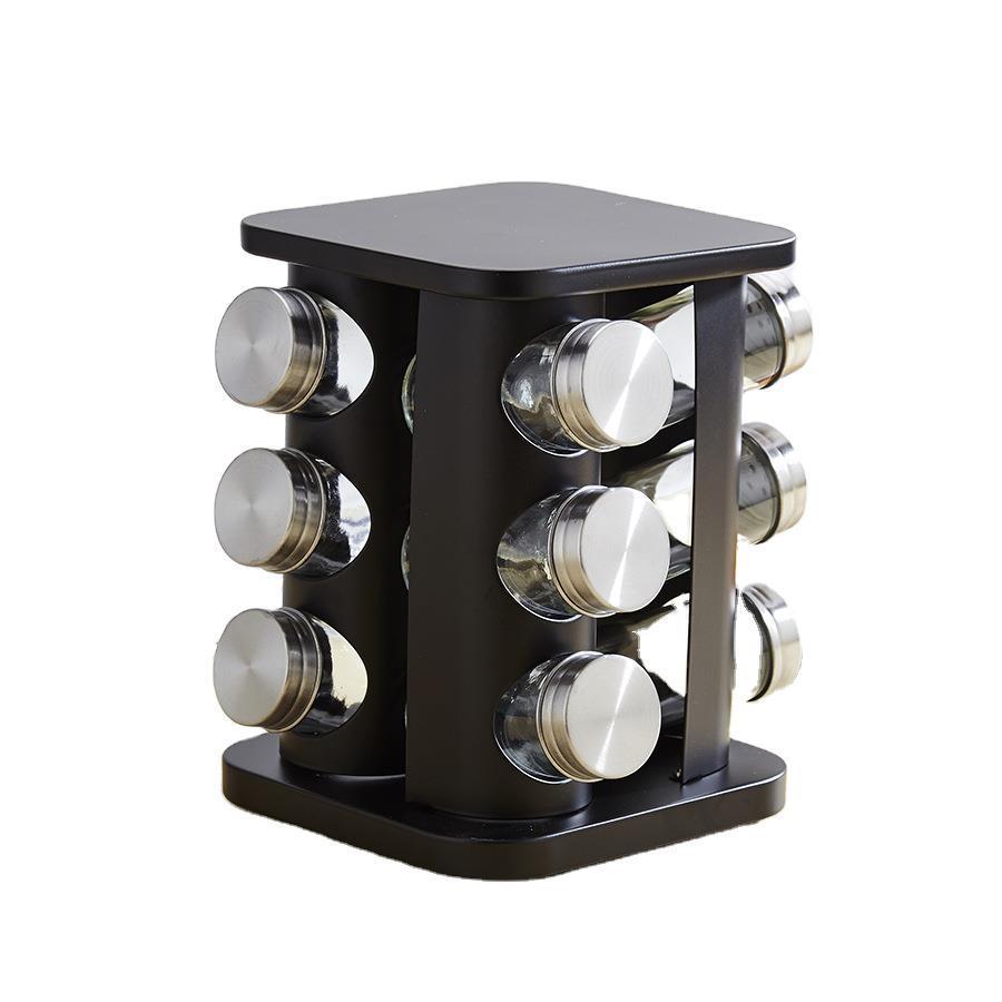 Pepper Sugar Jars And Stainless Steel Rack