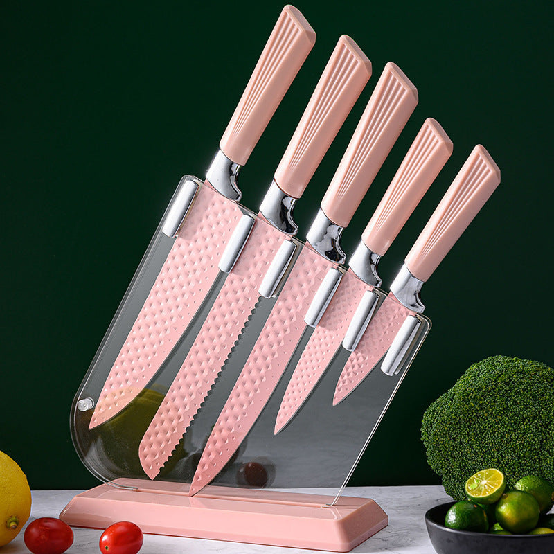 Colorful Household Acrylic Knife Six-piece Set