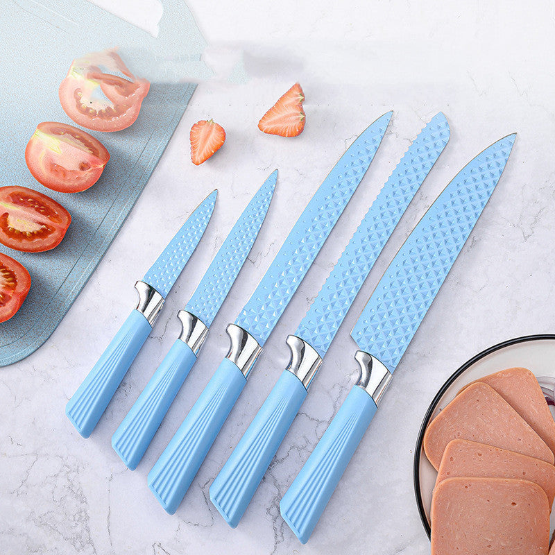 Colorful Household Acrylic Knife Six-piece Set