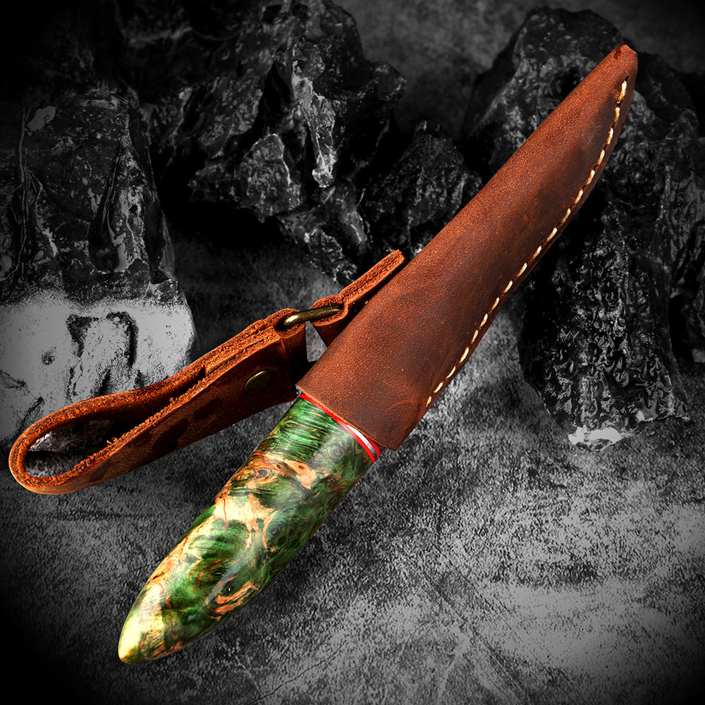 Outdoor Small Straight Fruit Wood Handle