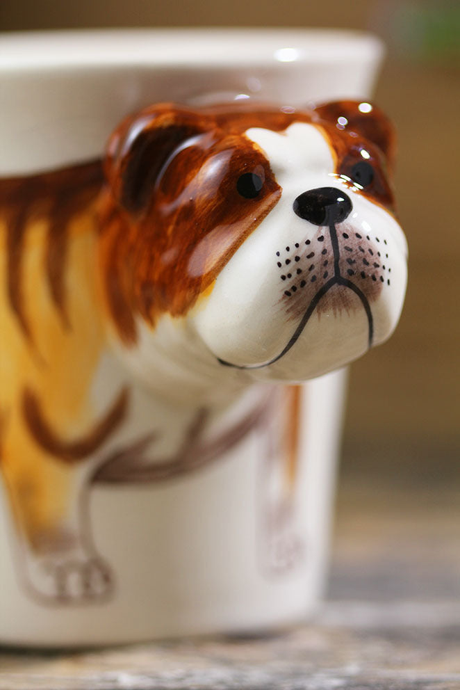 Hand painted animal mug