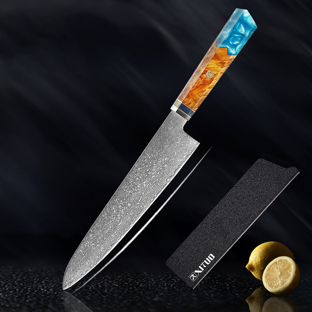 Kitchen Set Knife Damascus Steel Kitchen Knife