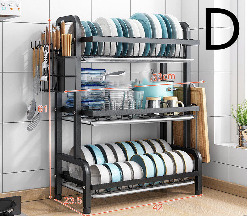 Kitchen Shelf Countertop Dish Drain Rack