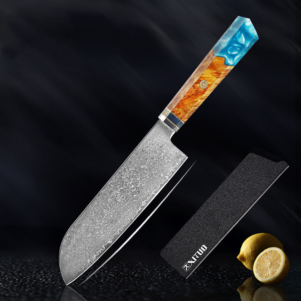 Kitchen Set Knife Damascus Steel Kitchen Knife