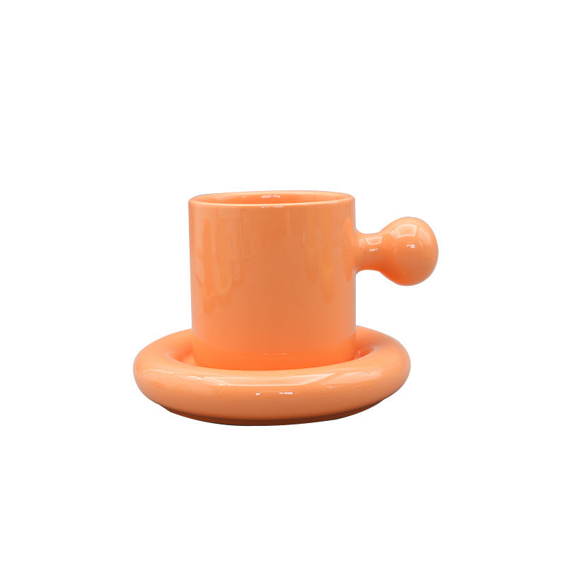 Macaron Ceramic Mug Egg Yolk Mug