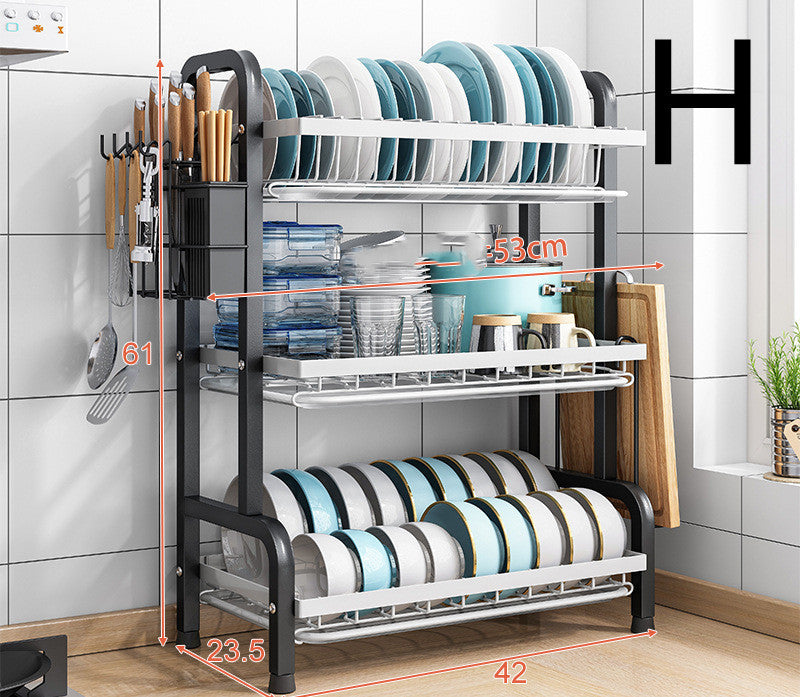 Kitchen Shelf Countertop Dish Drain Rack