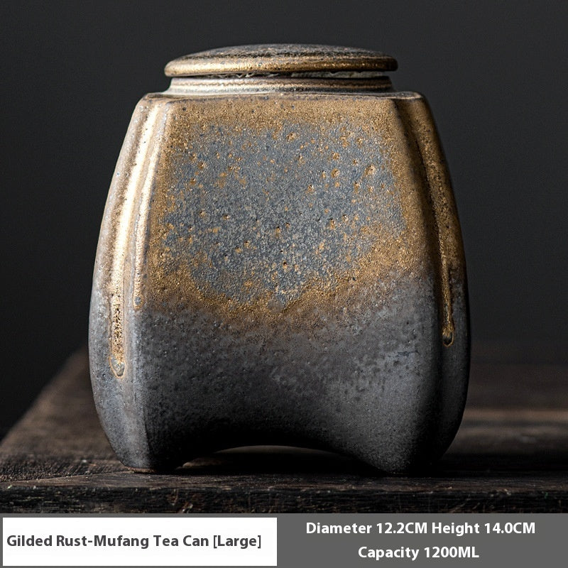 Ceramic Household Gilding Sealed Jar