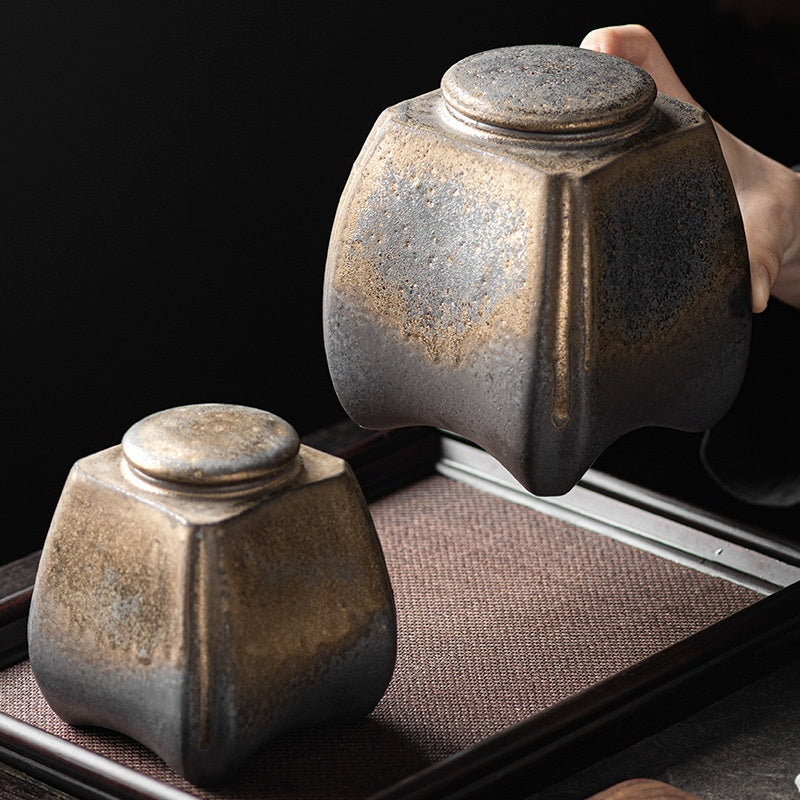 Ceramic Household Gilding Sealed Jar