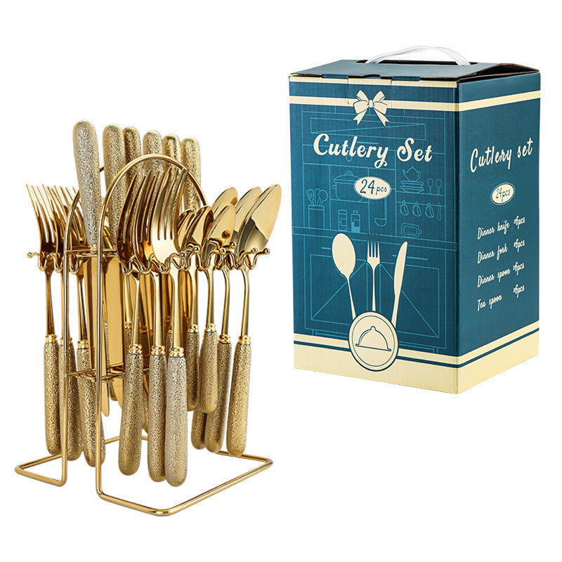 Porcelain Handle Knife Match Sets Suit