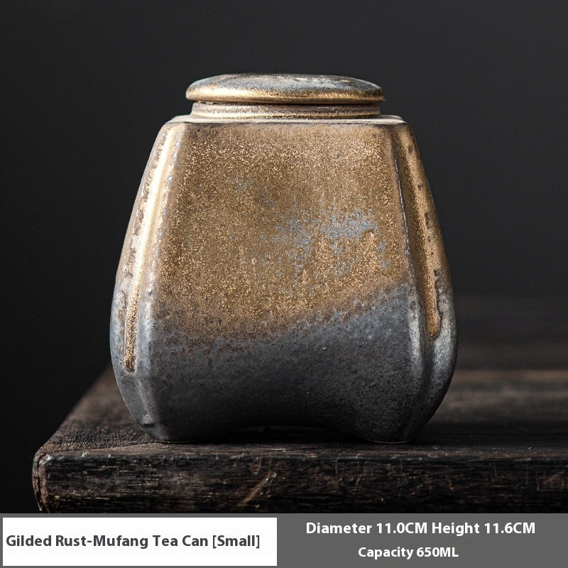 Ceramic Household Gilding Sealed Jar