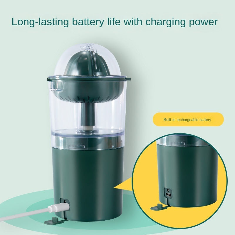 Electric Orange Press Mini Fruit Juicer