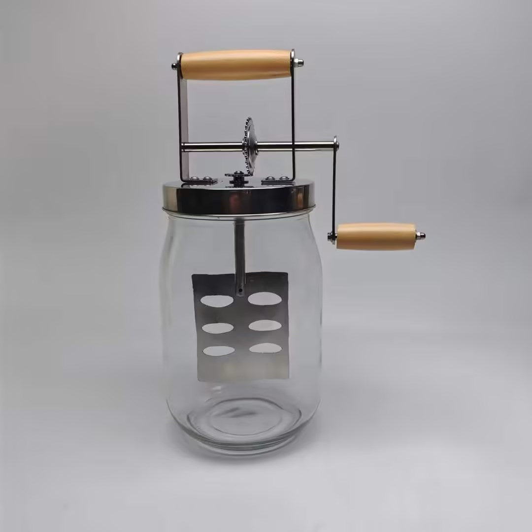 Hand Butter Kitchen Vintage Glass Bottle