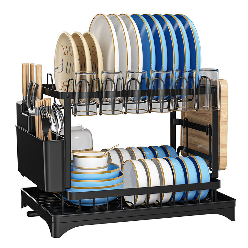 Simple Home Kitchen Dish Storage Drain Rack