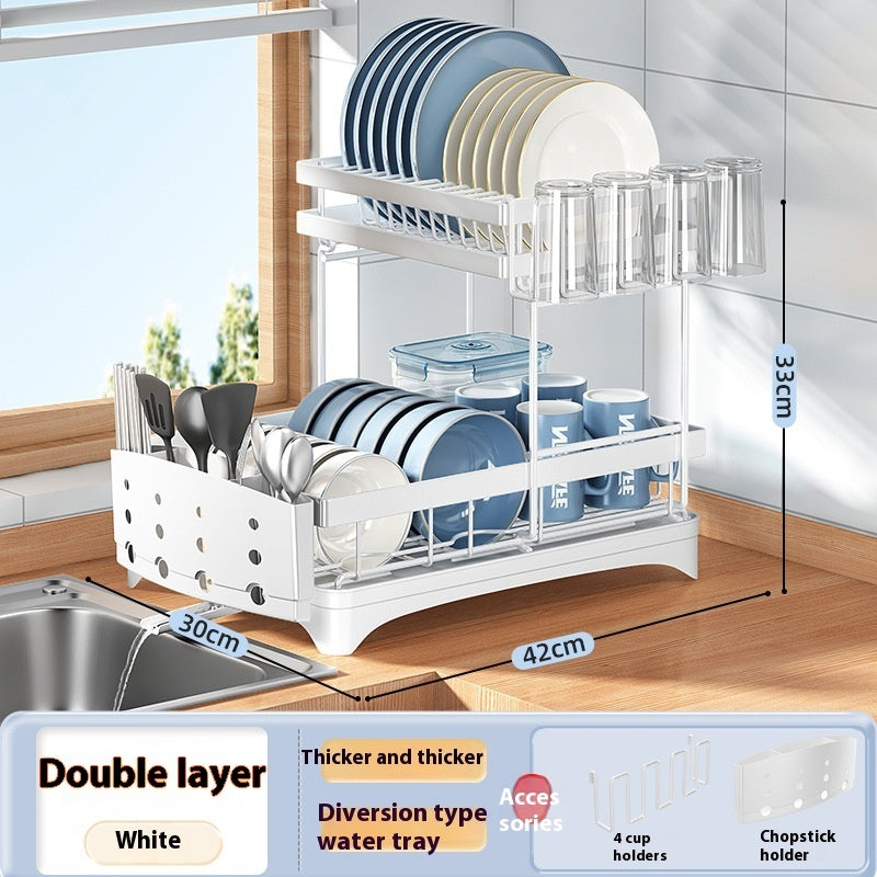 Kitchen Dish Rack Draining Rack Tableware