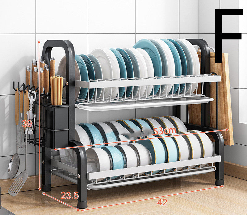 Kitchen Shelf Countertop Dish Drain Rack