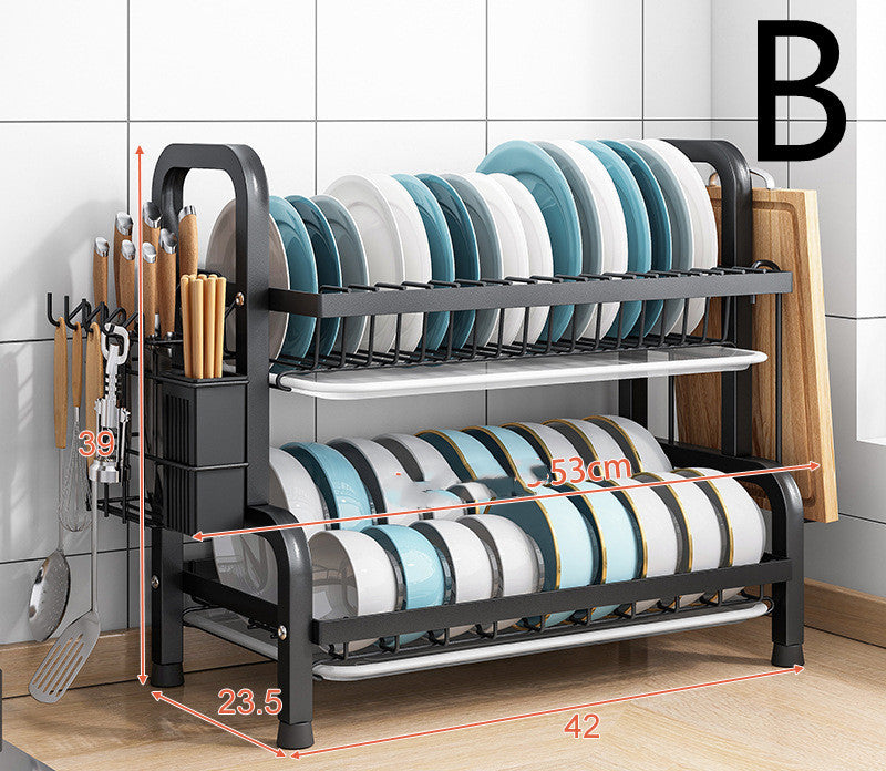 Kitchen Shelf Countertop Dish Drain Rack