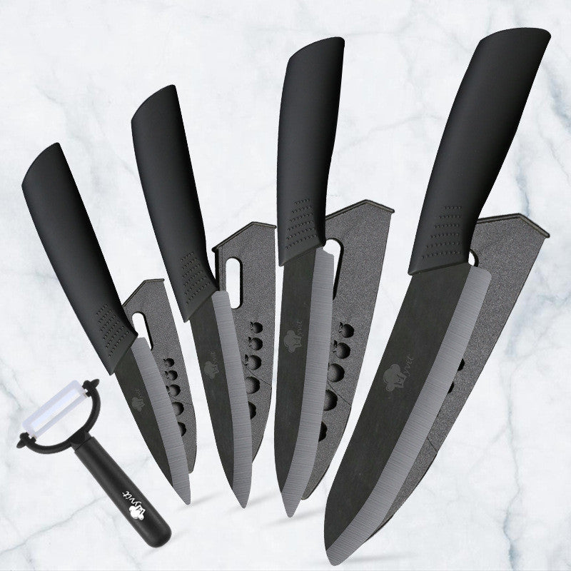 Zirconium Oxide Non-slip Handle Ceramic Knife Set