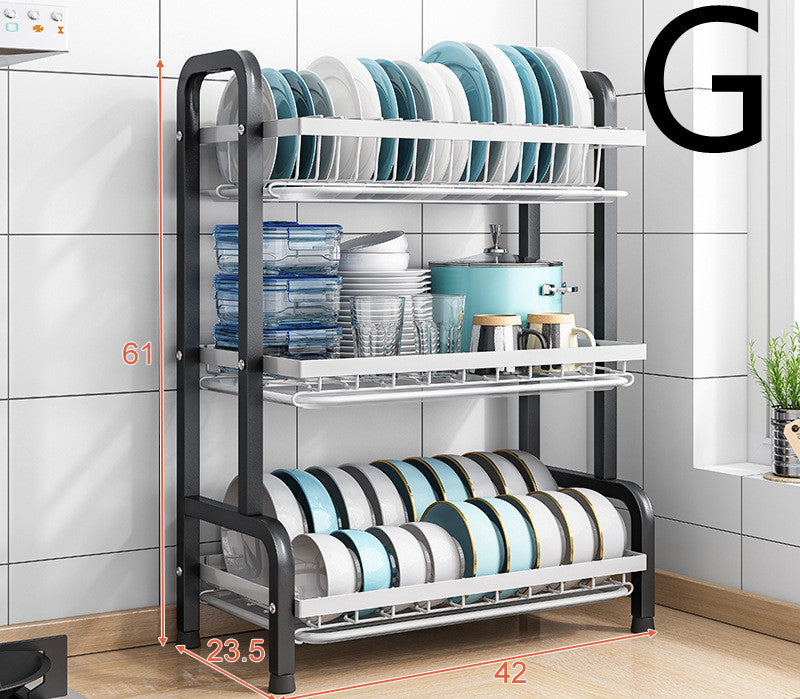 Kitchen Shelf Countertop Dish Drain Rack