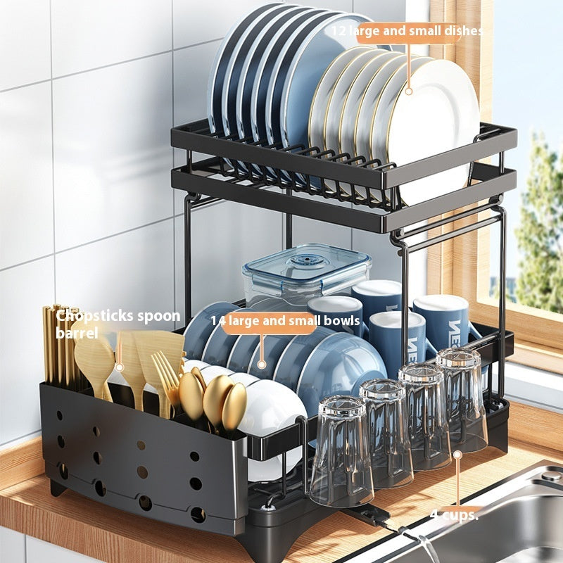 Kitchen Dish Rack Draining Rack Tableware