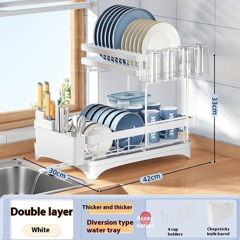 Kitchen Dish Rack Draining Rack Tableware
