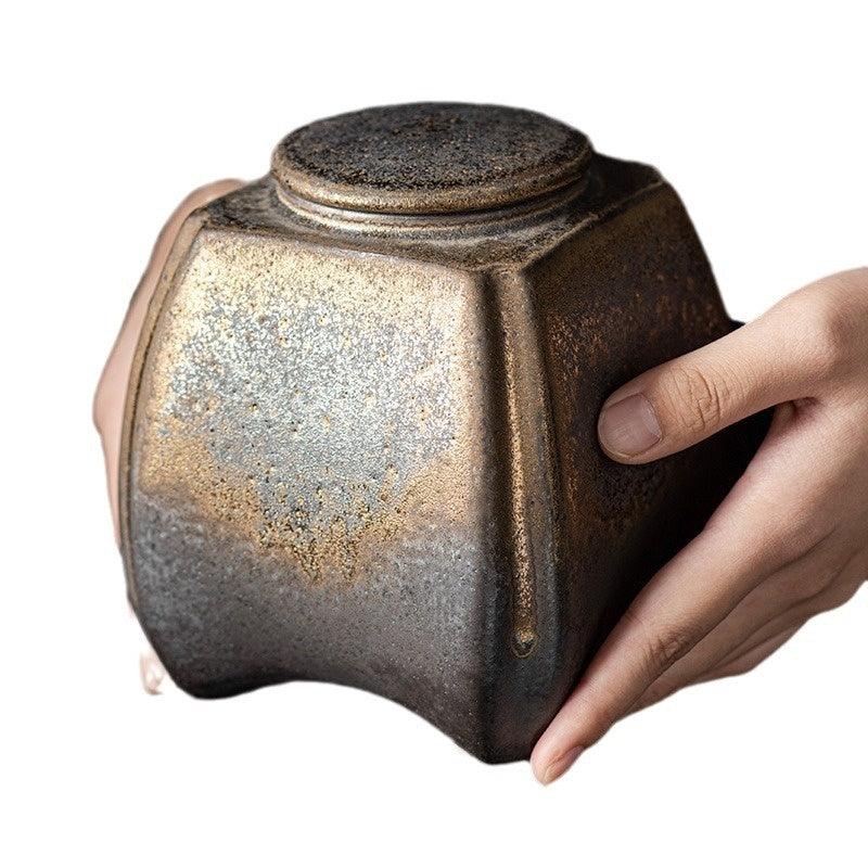 Ceramic Household Gilding Sealed Jar